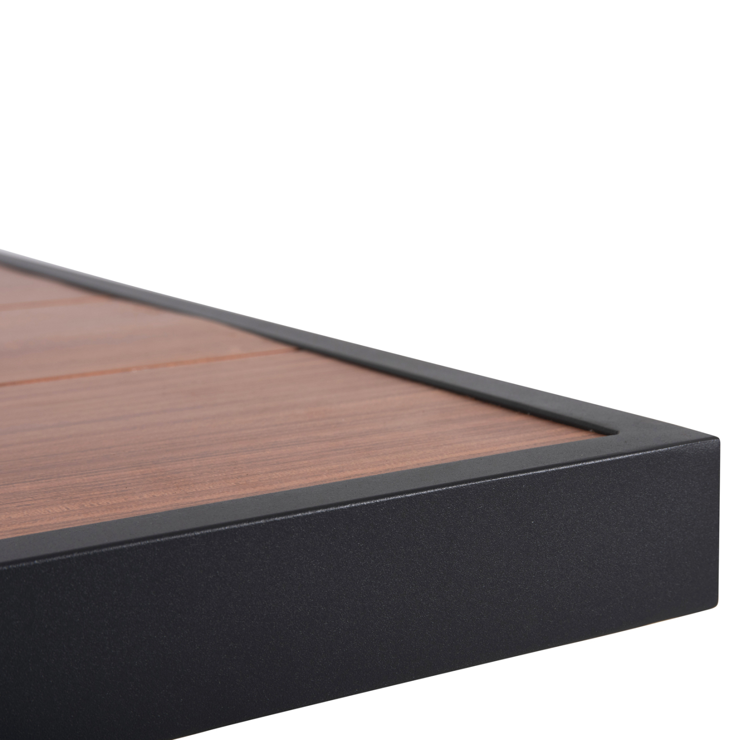 ΤΡΑΠΕΖΙ ΑΛΟΥΜΙΝΙΟΥ GOBAR HM6060.03 ΑΝΘΡΑΚΙ ΜΕ ΕΠΙΦΑΝΕΙΑ ΑΠΟΜΙΜΗΣΗΣ ΞΥΛΟΥ 240Χ105Χ75Υεκ. - Image 5