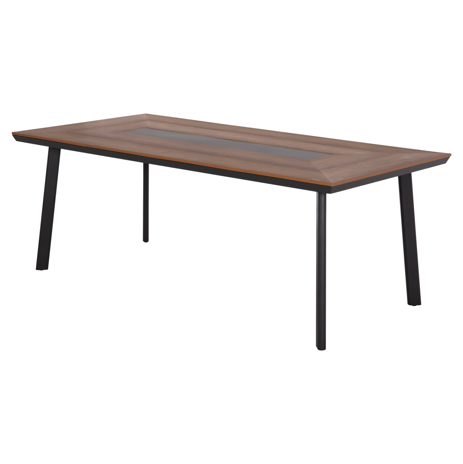 ΤΡΑΠΕΖΙ ΑΛΟΥΜΙΝΙΟΥ TABER ΜΕ POLYWOOD 200X100 ΓΚΡΙ HM5131.12 - Image 5