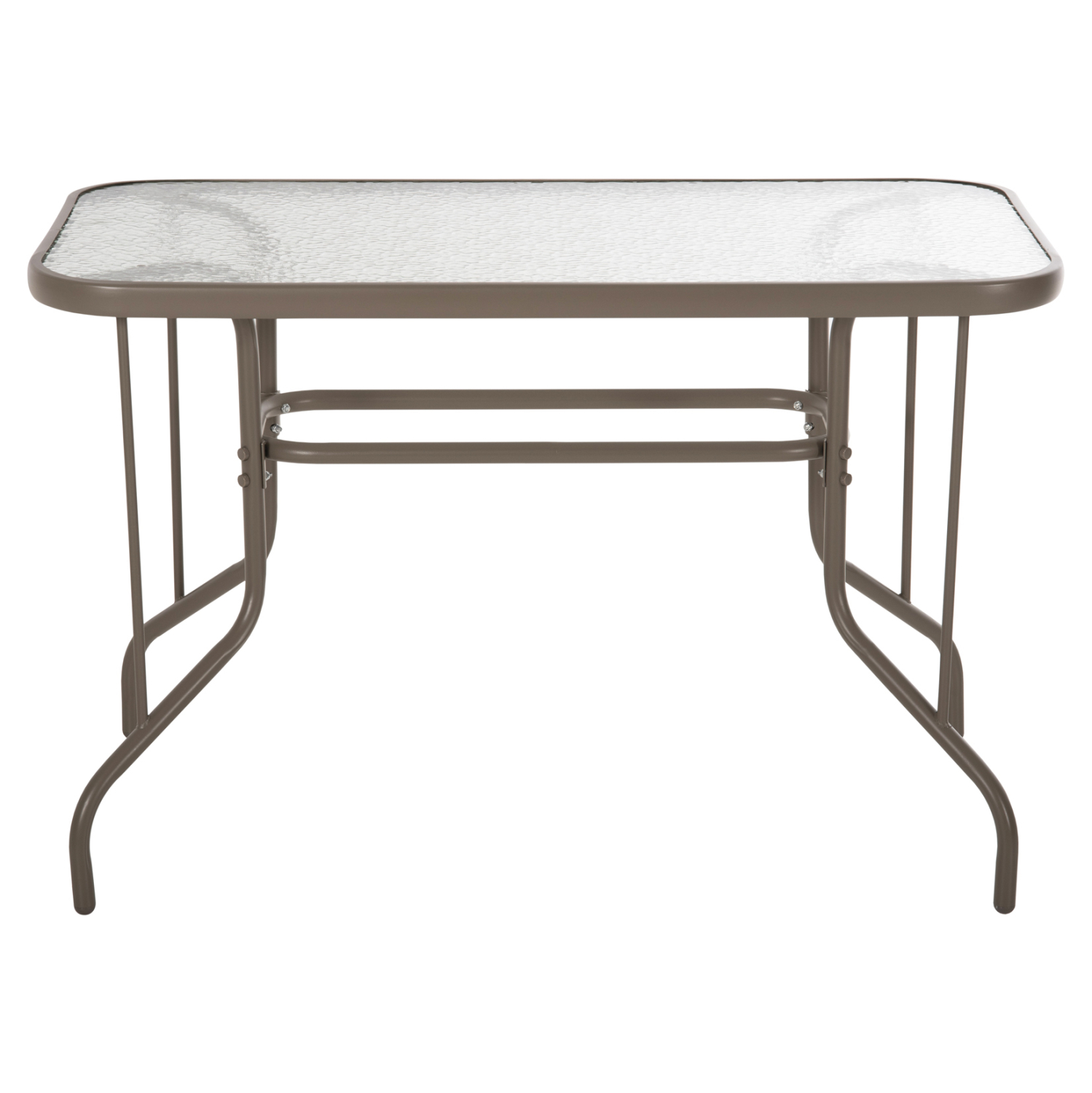 ΤΡΑΠΕΖΙ ADAM HM5020.04 ΜΕΤΑΛΛΙΚΟ ΣΑΜΠΑΝΙ ΜΕ ΓΥΑΛΙΝΗ ΕΠΙΦΑΝΕΙΑ 110Χ60Χ71Υεκ. - Image 3