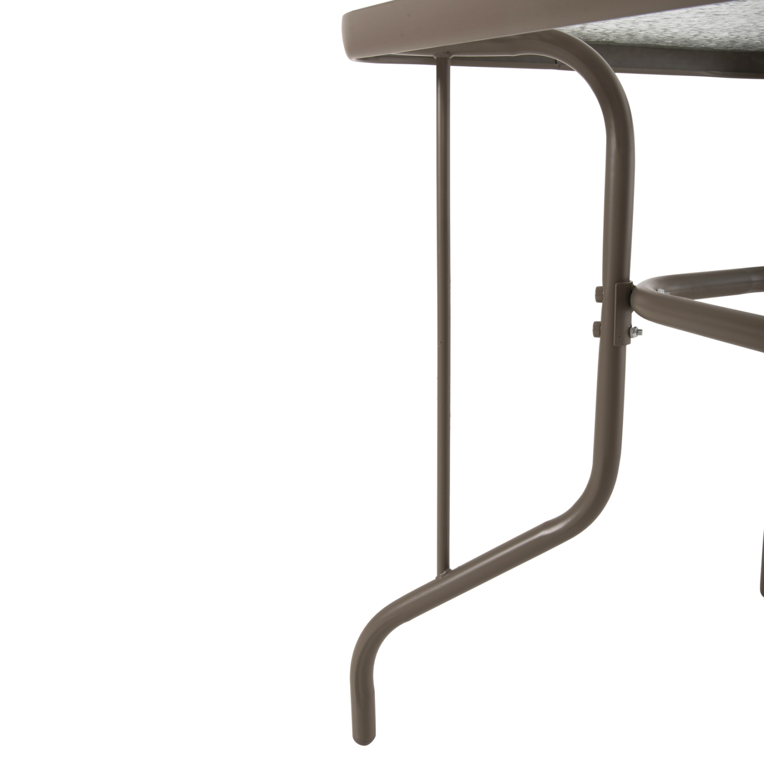 ΤΡΑΠΕΖΙ ADAM HM5020.04 ΜΕΤΑΛΛΙΚΟ ΣΑΜΠΑΝΙ ΜΕ ΓΥΑΛΙΝΗ ΕΠΙΦΑΝΕΙΑ 110Χ60Χ71Υεκ. - Image 6