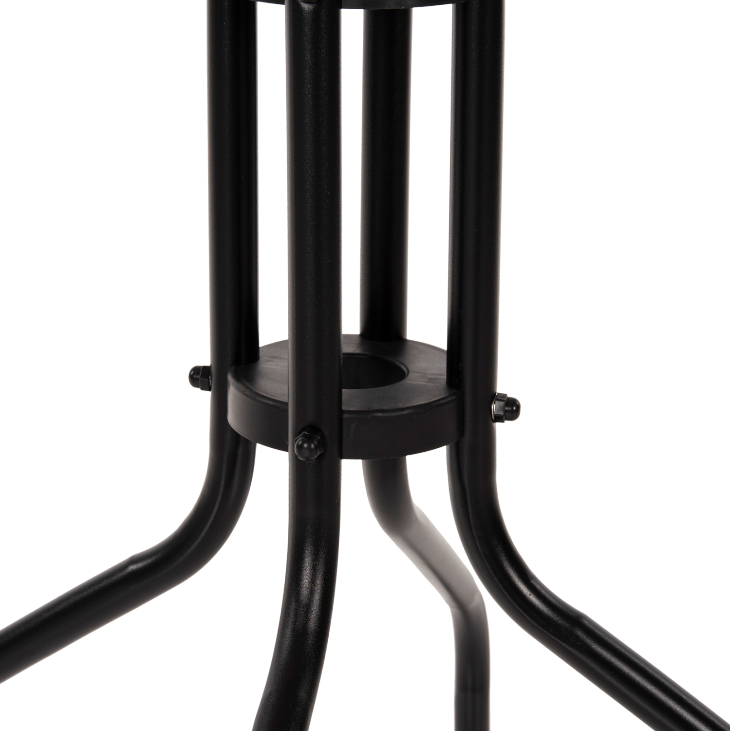 ΤΡΑΠΕΖΙ LIMA Φ60x68Υεκ. ΜΕΤΑΛΛΙΚΟ ΜΑΥΡΟ ΜΕ ΓΥΑΛΙΝΗ ΕΠΙΦΑΝΕΙΑ HM5079.03 - Image 5