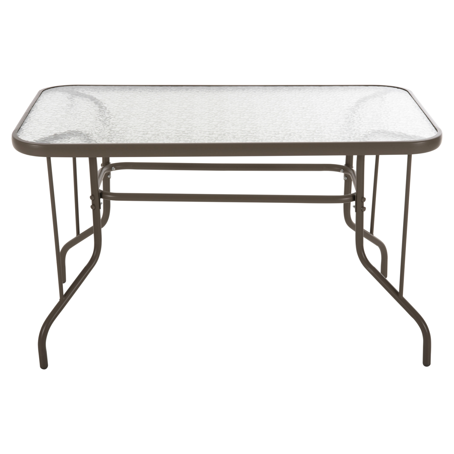 ΤΡΑΠΕΖΙ ADAM HM5679.04 ΜΕΤΑΛΛΙΚΟ ΣΑΜΠΑΝΙ ΜΕ ΓΥΑΛΙΝΗ ΕΠΙΦΑΝΕΙΑ 120Χ70Χ71Υεκ. - Image 3