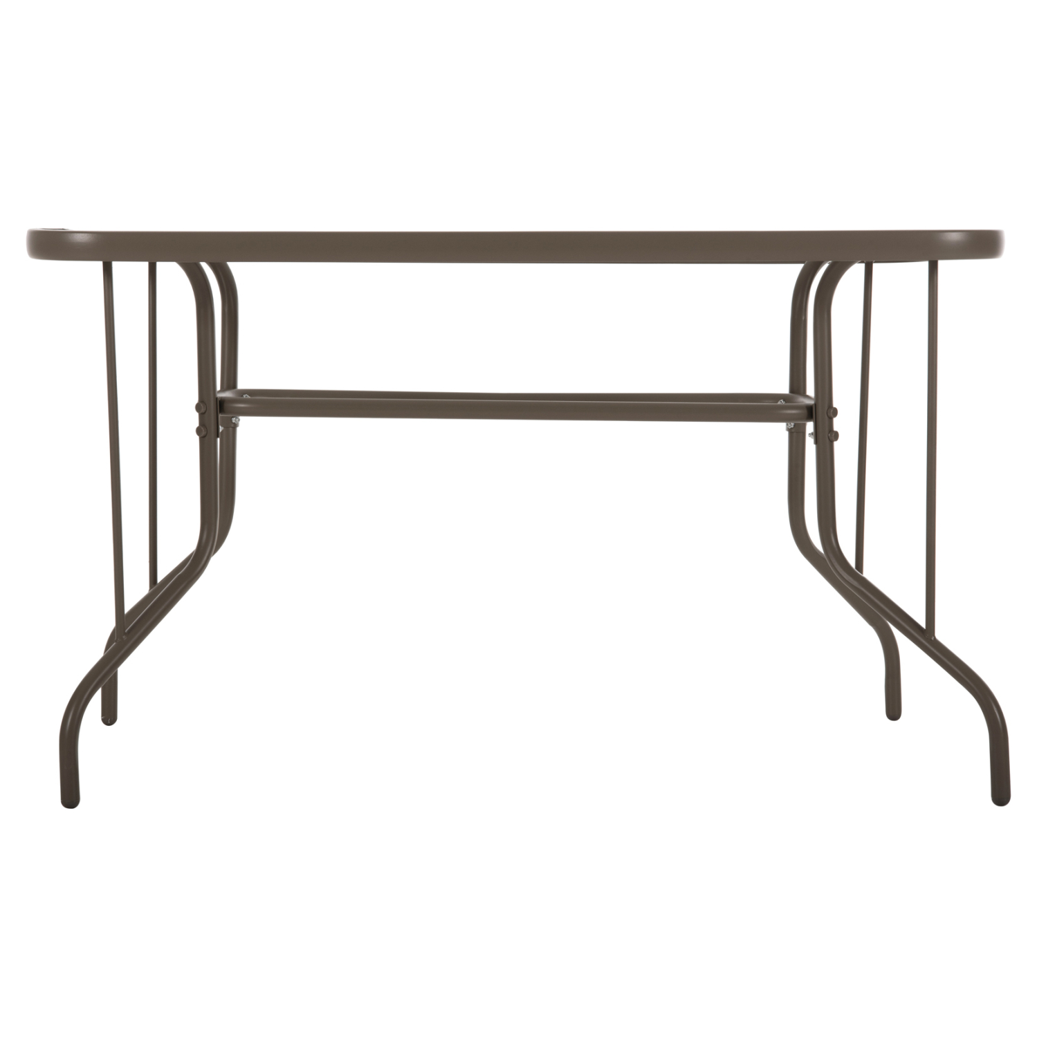 ΤΡΑΠΕΖΙ ADAM HM5679.04 ΜΕΤΑΛΛΙΚΟ ΣΑΜΠΑΝΙ ΜΕ ΓΥΑΛΙΝΗ ΕΠΙΦΑΝΕΙΑ 120Χ70Χ71Υεκ. - Image 4