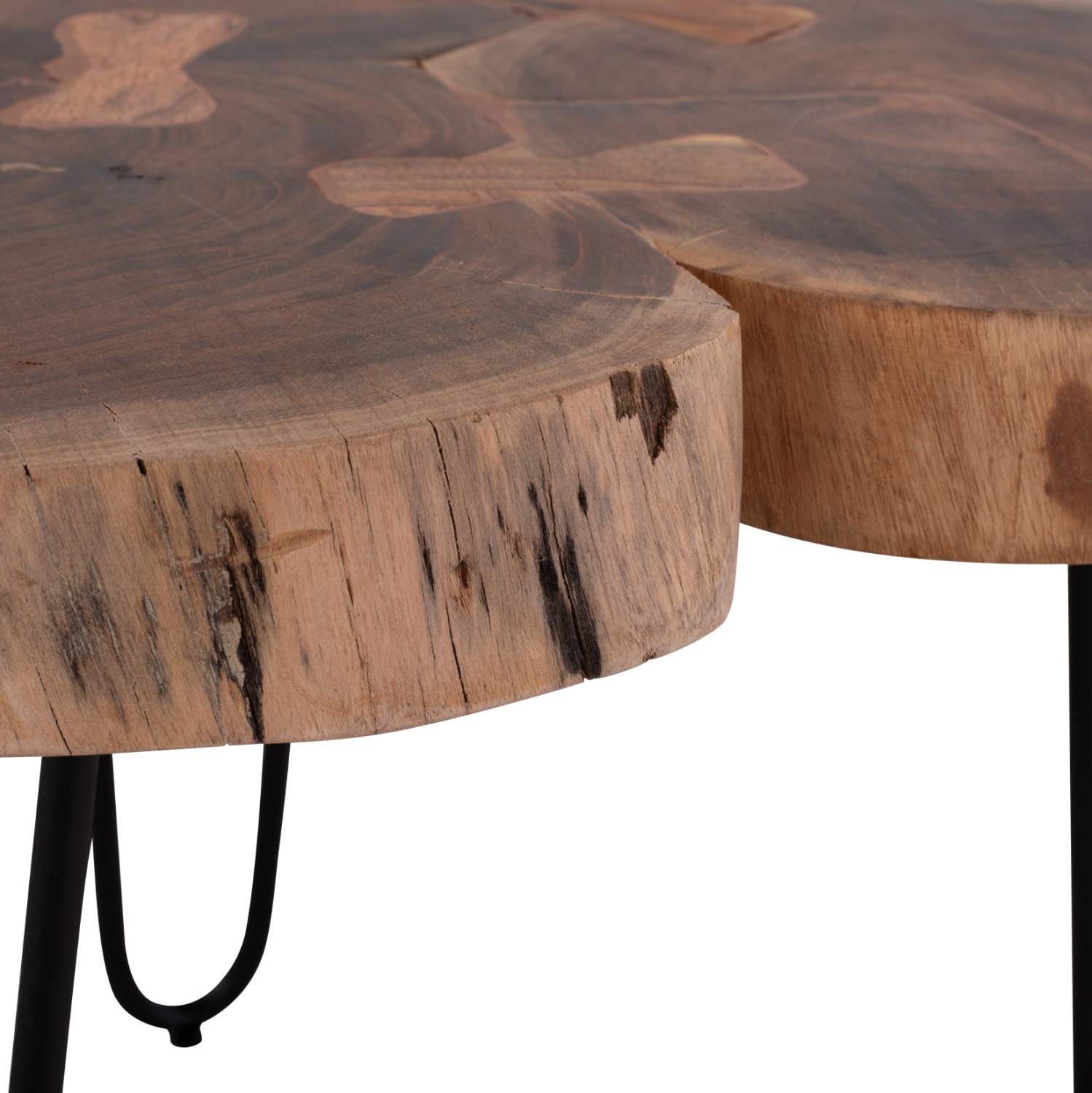 ΤΡΑΠΕΖΙ ΣΑΛΟΝΙΟΥ OSLO ΑΠΟ ΜΑΣΙΦ ΚΟΡΜΟ ΑΚΑΚΙΑΣ 57X57X40εκ.HM8211.11 - Image 5