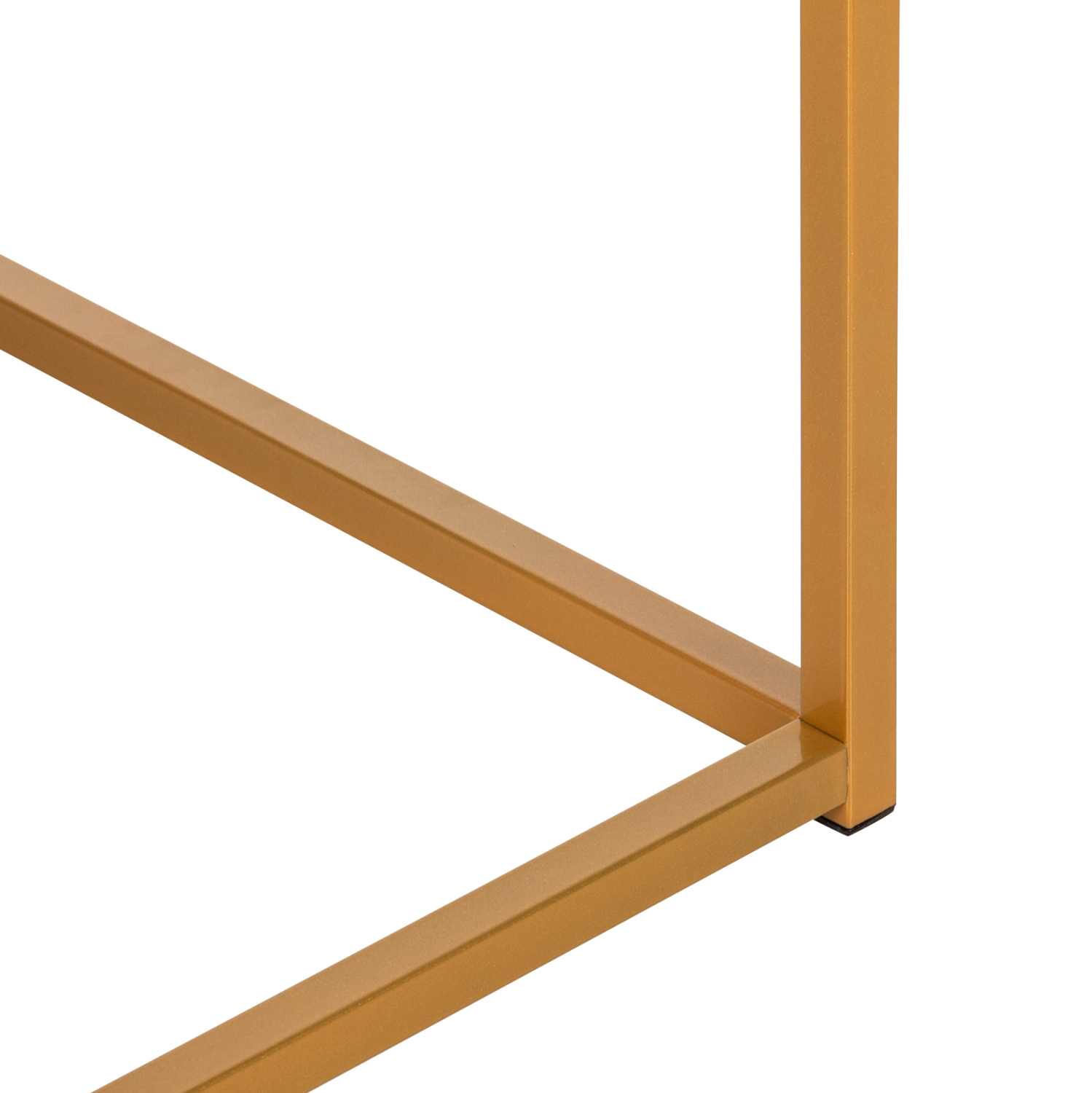 ΤΡΑΠΕΖΙ ΣΑΛΟΝΙΟΥ SAFFRON HM8975.11 ΜΕΛΑΜΙΝΗ ΛΕΥΚΟ ΜΑΡΜΑΡΟ-ΧΡΥΣΗ ΒΑΣΗ 95Χ55Χ43,5Yεκ. - Image 4