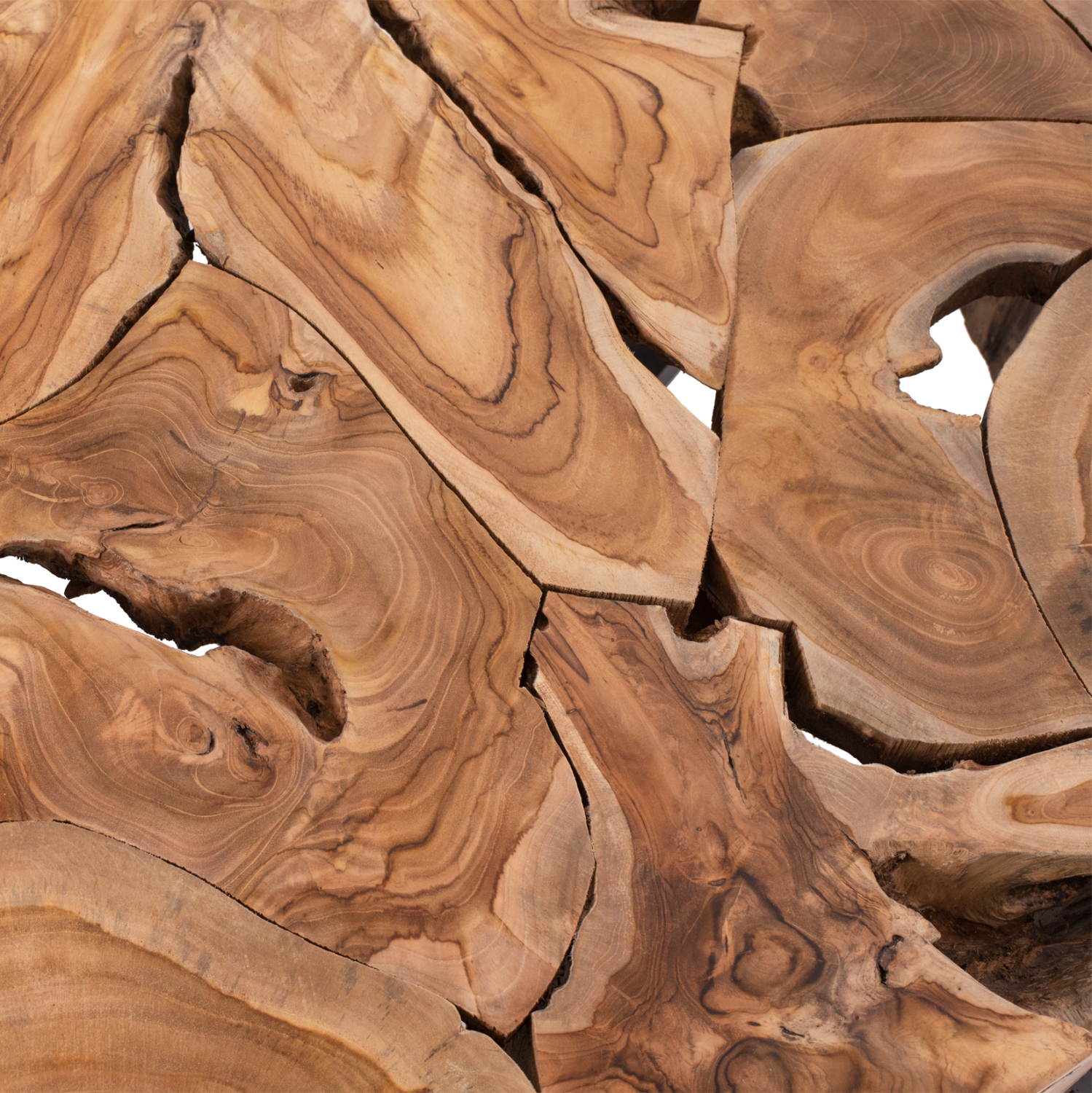 ΤΡΑΠΕΖΙ ΣΑΛΟΝΙΟΥ MOBLEY HM9352 ΑΠΟ ΜΑΣΙΦ ΞΥΛΟ ΤEAK ΦΥΣΙΚΟ Φ80x40YΕκ. - Image 4