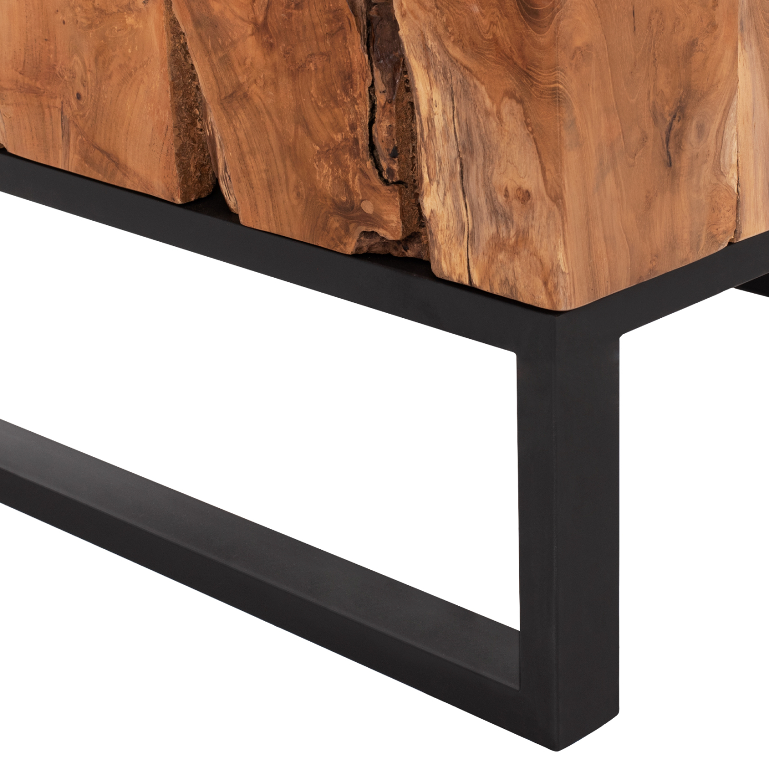 ΤΡΑΠΕΖΙ ΣΑΛΟΝΙΟΥ PIEN HM9354 ΑΠΟ ΜΑΣΙΦ ΞΥΛΟ ΤEAK ΦΥΣΙΚΟ 80X80X48Yεκ. - Image 5