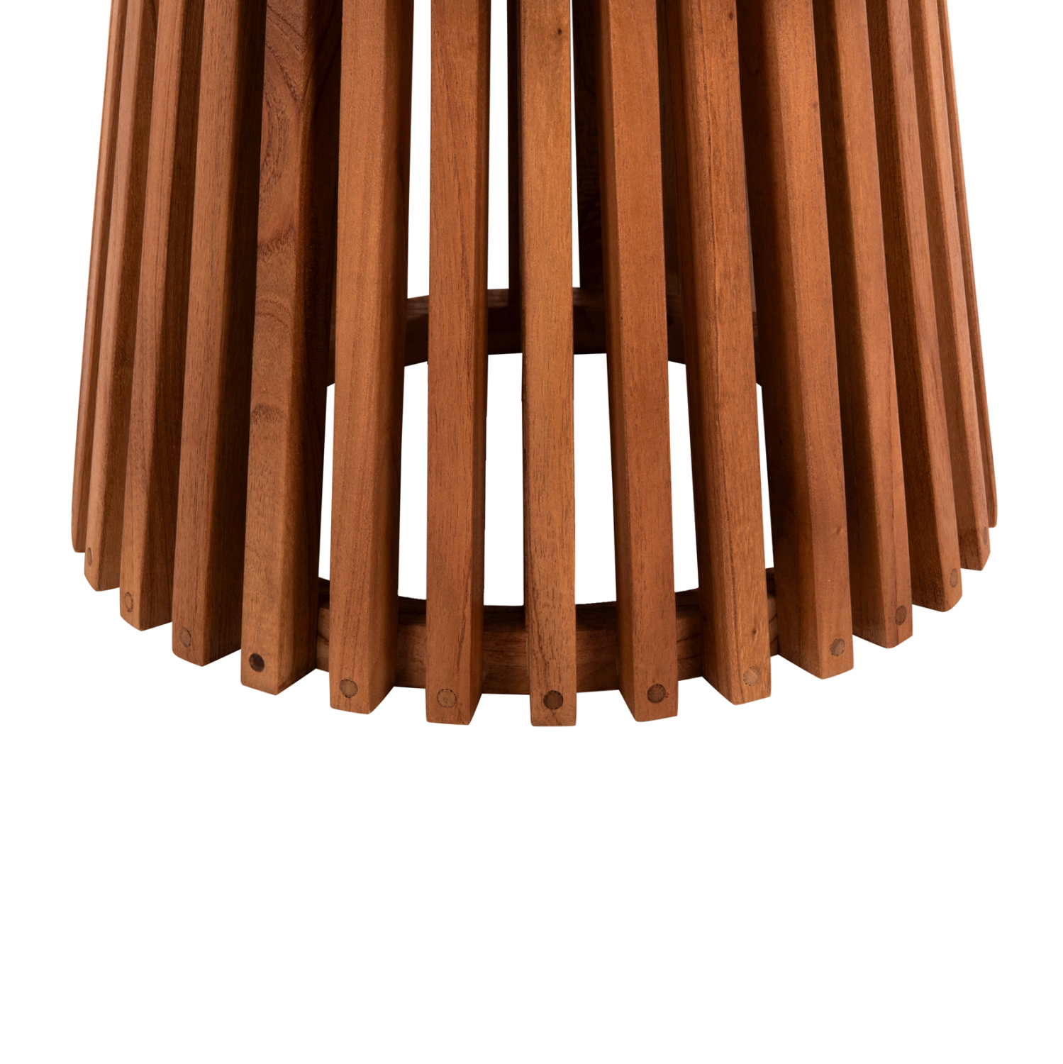 ΤΡΑΠΕΖΙ ΣΑΛΟΝΙΟΥ ΣΤΡΟΓΓΥΛΟ FRANTZ HM9387.11 ΜΑΣΙΦ MINDI ΞΥΛΟ-ΦΥΣΙΚΟ Φ80X45Υεκ. - Image 3