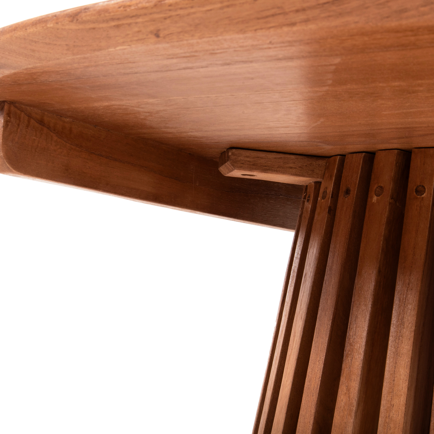 ΤΡΑΠΕΖΙ ΣΑΛΟΝΙΟΥ ΣΤΡΟΓΓΥΛΟ FRANTZ HM9523.11 ΜΑΣΙΦ MINDI ΞΥΛΟ-ΦΥΣΙΚΟ Φ100X45Υεκ. - Image 5