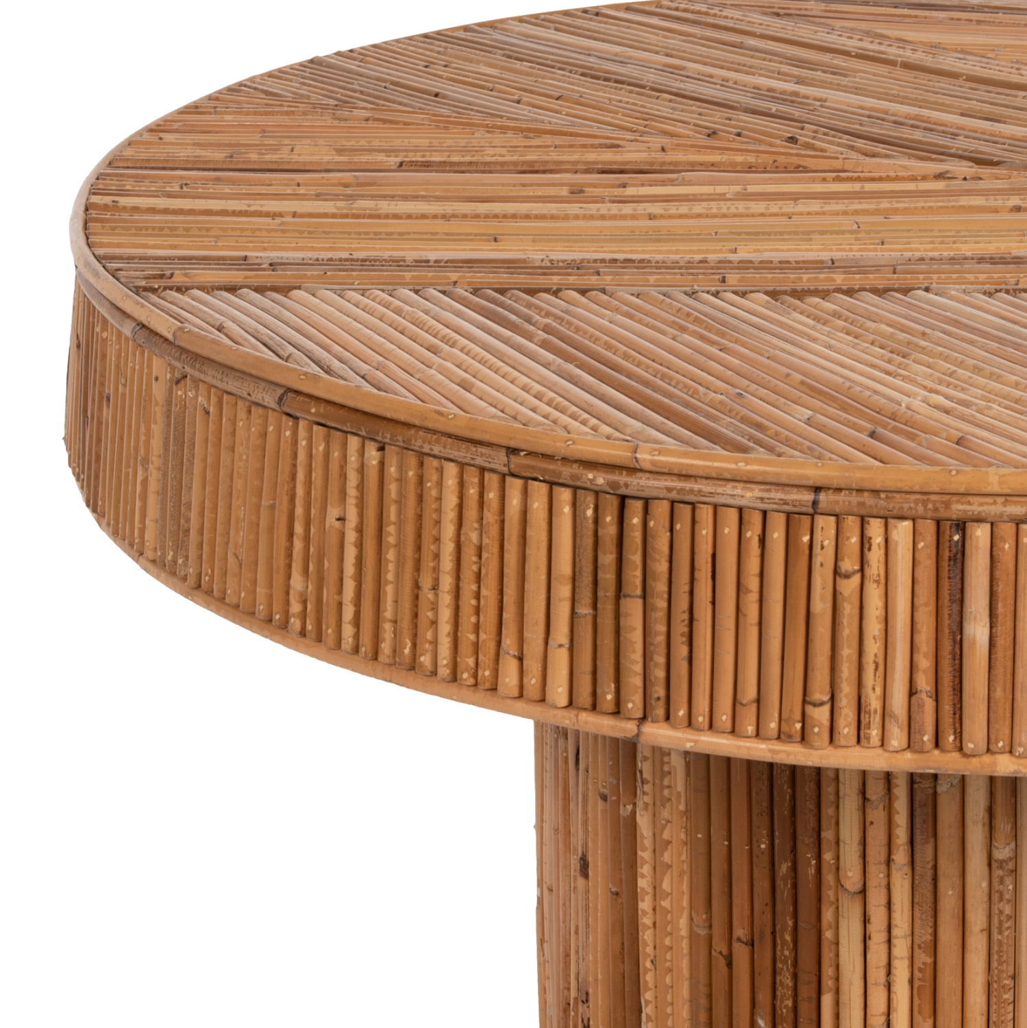 ΤΡΑΠΕΖΙ ΣΑΛΟΝΙΟΥ GATSBY ΣΤΡΟΓΓΥΛΟ HM9651 RATTAN ΧΡΩΜΑ ΦΥΣΙΚΟ Φ100x50Y εκ. - Image 4