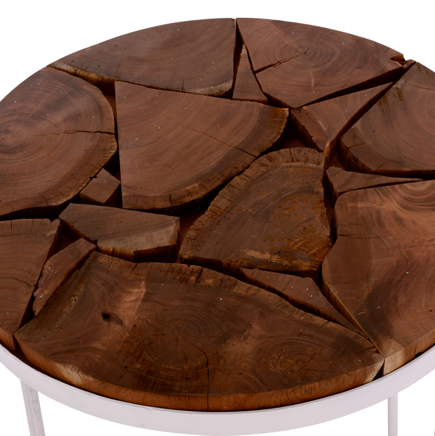 ΤΡΑΠΕΖΙ ΣΑΛΟΝΙΟΥ TIMOTHY ΑΠΟ ΜΑΣΙΦ ΞΥΛΟ ΑΚΑΚΙΑΣ ΛΕΥΚΟΣ ΣΚΕΛΕΤΟΣ Φ73x45Υεκ.HM8366.12 - Image 5