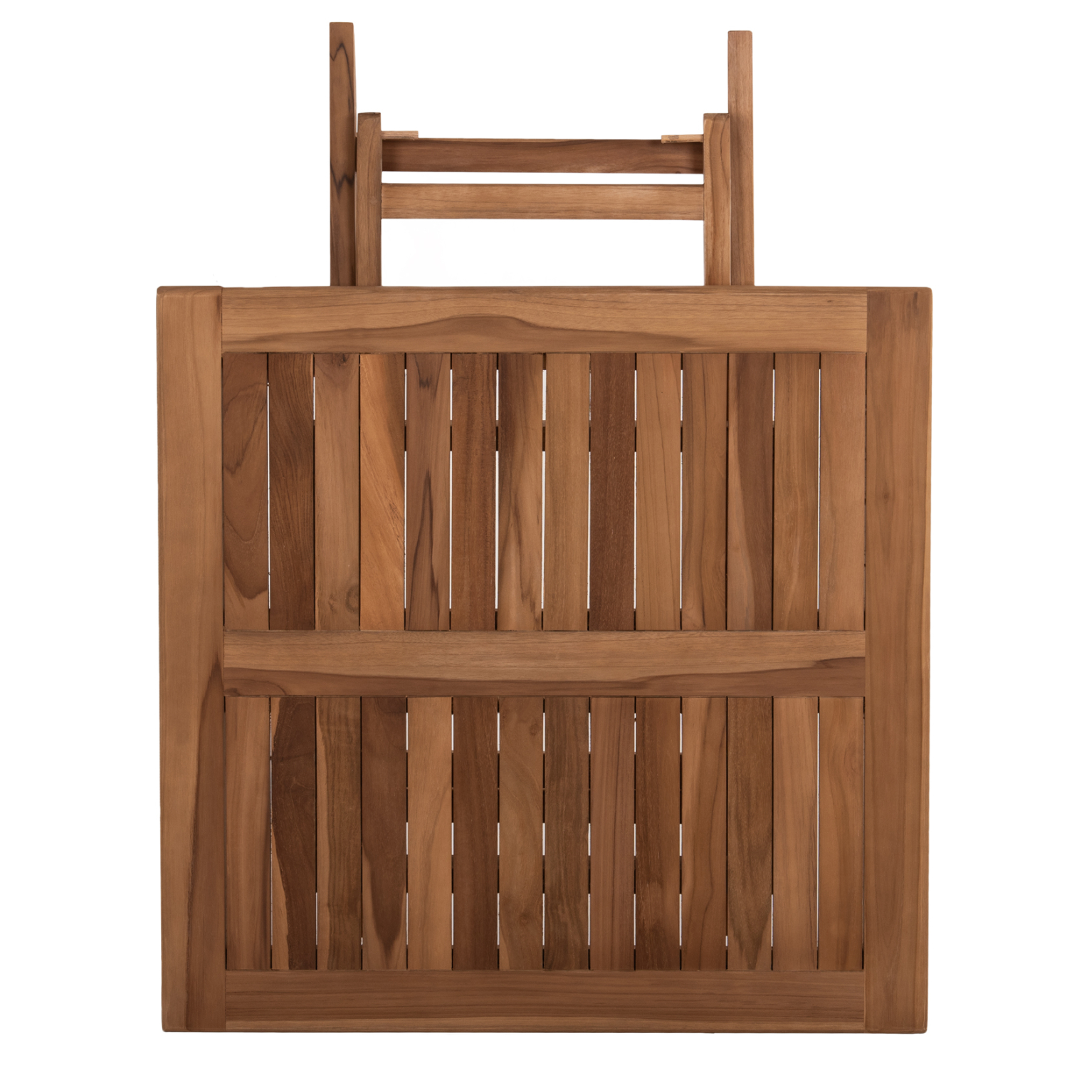 ΤΡΑΠΕΖΙ ΤΕΤΡΑΓΩΝΟ KENDALL ΠΤΥΣΣΟΜΕΝΟ HM9544 TEAK ΣΕ ΦΥΣΙΚΟ ΧΡΩΜΑ 80x80x75Yεκ. - Image 7