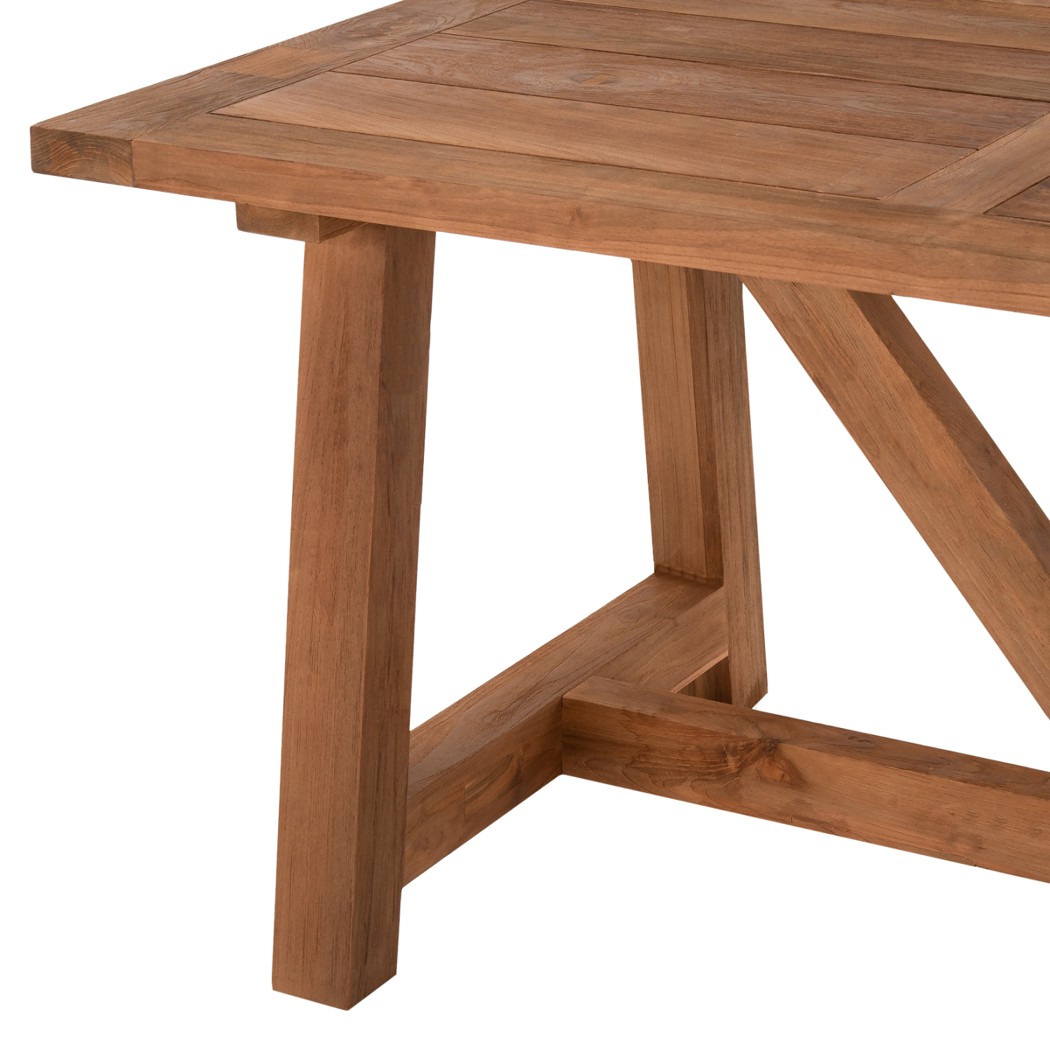 ΤΡΑΠΕΖΙ ΤΡΑΠΕΖΑΡΙΑΣ HM7922 PLUTON RECYCLED TEAK ΣΕ ΦΥΣΙΚΟ ΧΡΩΜΑ 200X100X75Yεκ. - Image 4