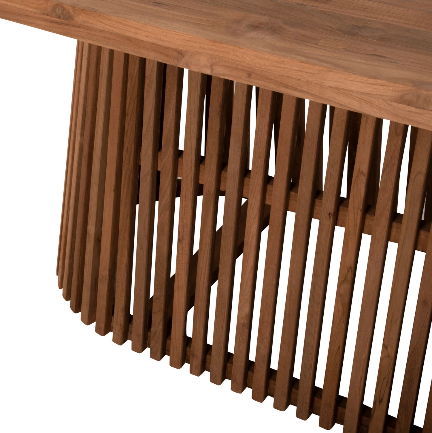 ΤΡΑΠΕΖΙ ΤΡΑΠΕΖΑΡΙΑΣ REMIK HM9835 RECYCLED ΤΕΑΚ ΣΕ ΦΥΣΙΚΟ 100x200x75,5Yεκ. TOP 4εκ. - Image 7