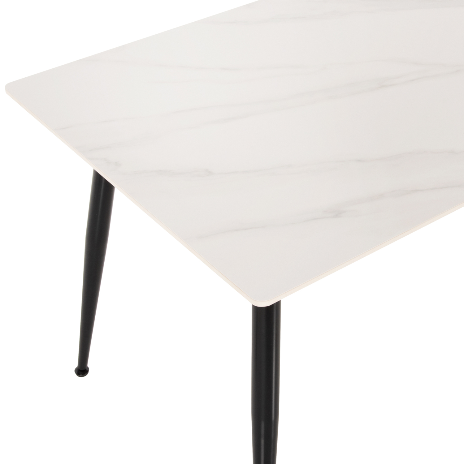 ΤΡΑΠΕΖΙ ΤΡΑΠΕΖΑΡΙΑΣ SINTERED STONE TOM HM8588.02 WHITE MARBLE 160x90x76Y εκ. - Image 4