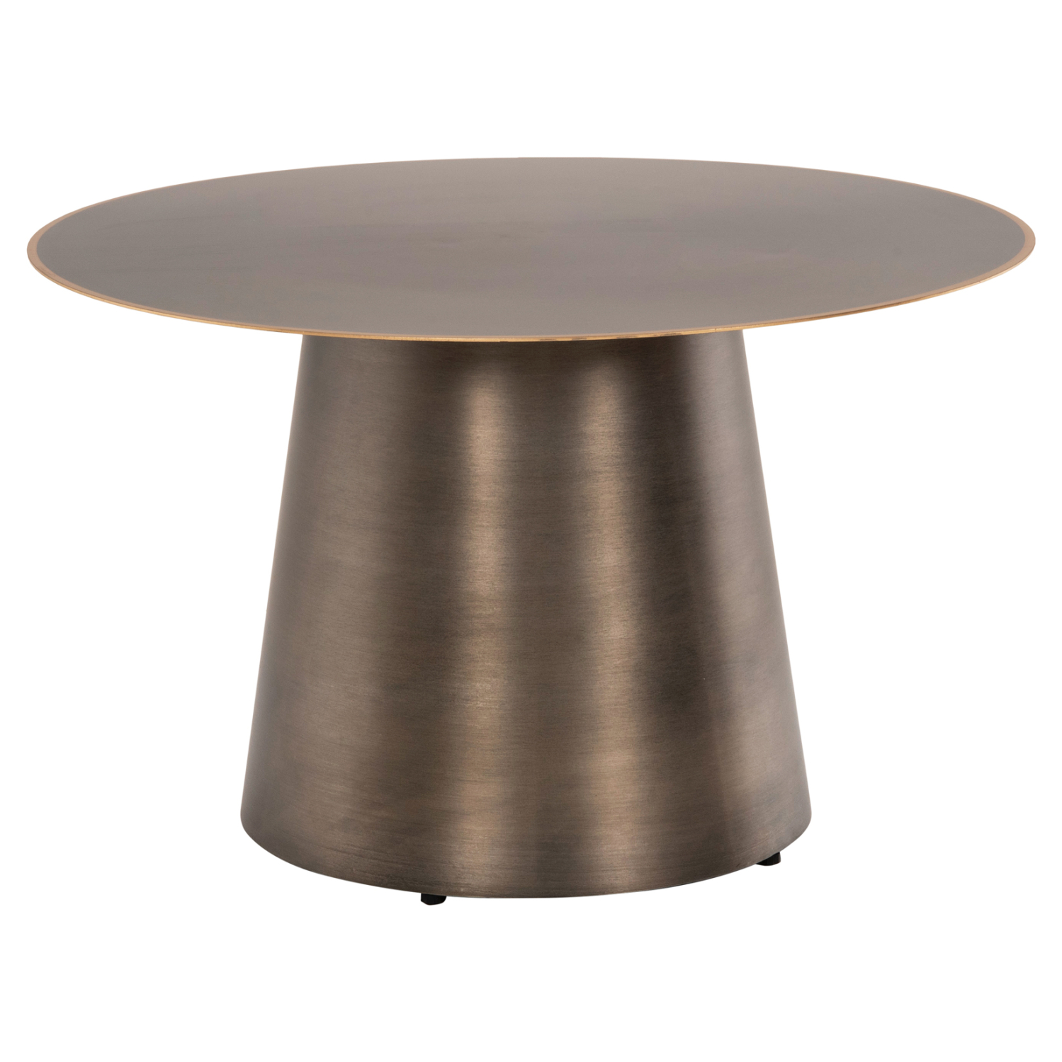 ΤΡΑΠΕΖIA ΣΑΛΟΝΙΟΥ 2ΤΜΧ NICKELY HM9667 ΜΕΤΑΛΛΟ ΣΕ ΑΣΗΜΙ ΜΑΤ Φ80x41Υ & Φ60x36Υ εκ. - Image 4