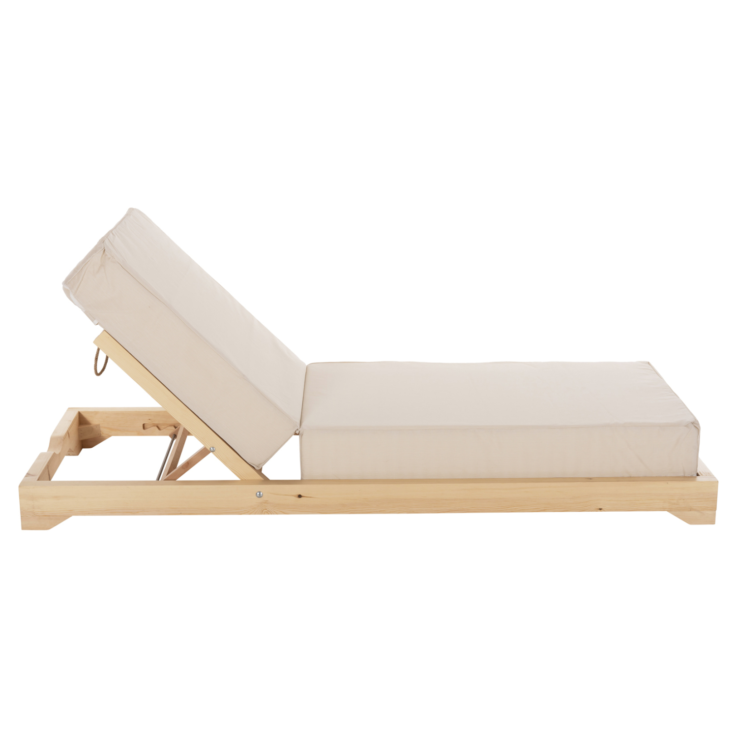 ΞΑΠΛΩΣΤΡΑ IKARIA ΜΕ ΠΟΔΙ HM10623.02 ΠΕΥΚΟ ΣΕ ΦΥΣΙΚΟ-ΜΠΕΖ TEXTILEΝΕ-ΜΑΞΙΛΑΡΙ 20εκ. - Image 3