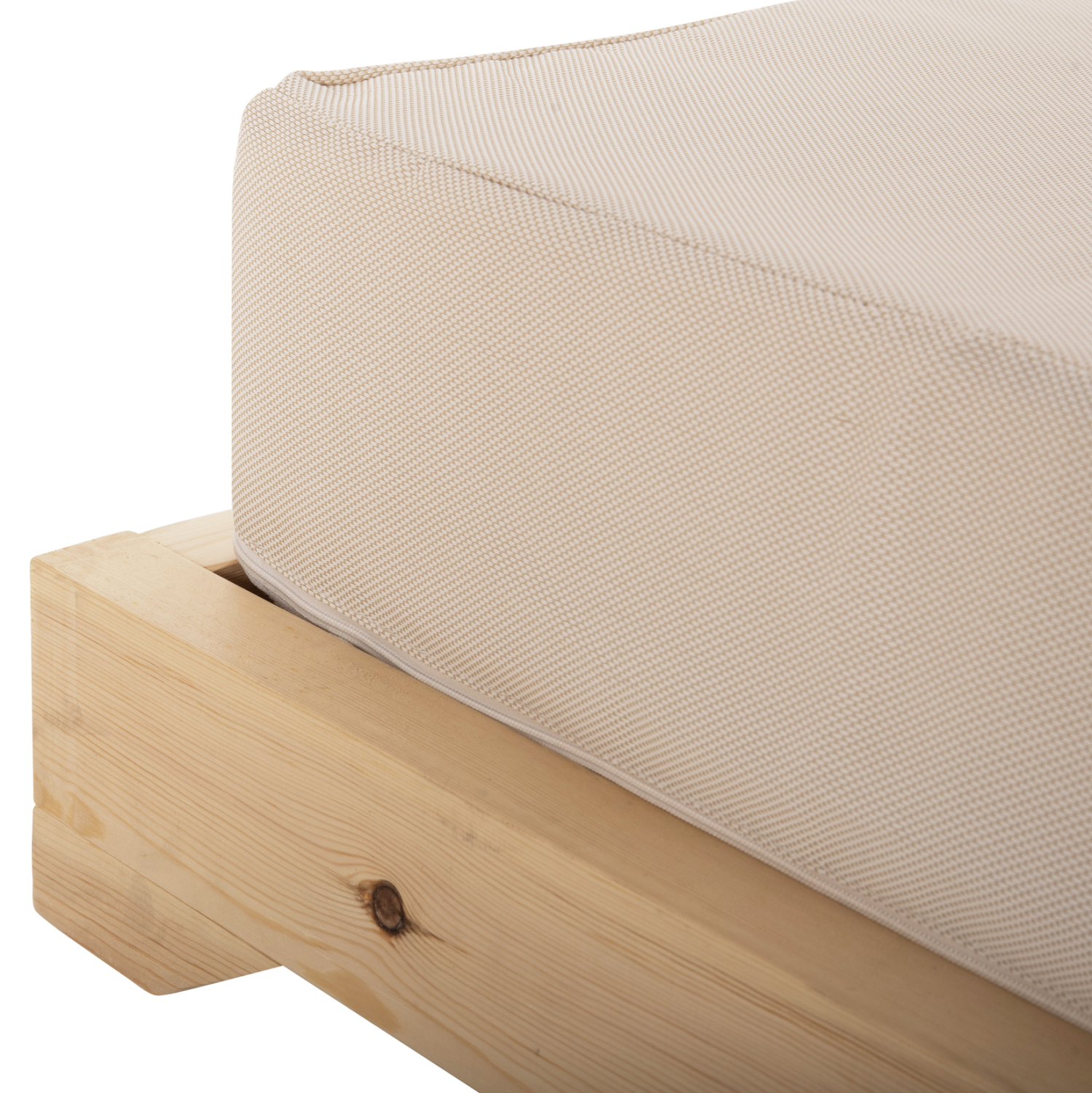 ΞΑΠΛΩΣΤΡΑ IKARIA ΜΕ ΠΟΔΙ HM10623.02 ΠΕΥΚΟ ΣΕ ΦΥΣΙΚΟ-ΜΠΕΖ TEXTILEΝΕ-ΜΑΞΙΛΑΡΙ 20εκ. - Image 8