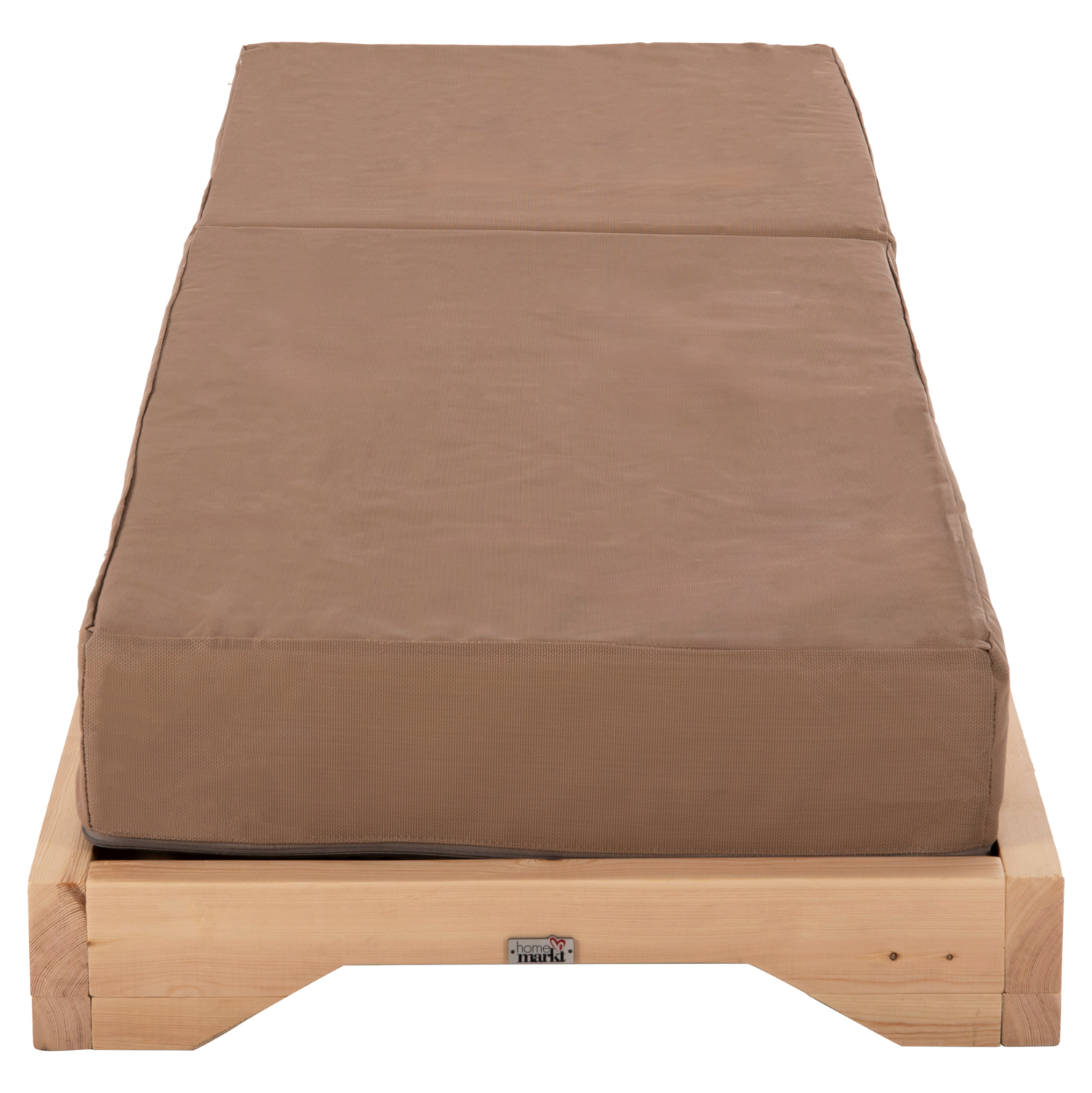 ΞΑΠΛΩΣΤΡΑ IKARIA ΜΕ ΠΟΔΙ HM10623.04 ΠΕΥΚΟ ΣΕ ΦΥΣΙΚΟ-ΜΟΚΑ TEXTILEΝΕ-ΜΑΞΙΛΑΡΙ 20εκ. - Image 5