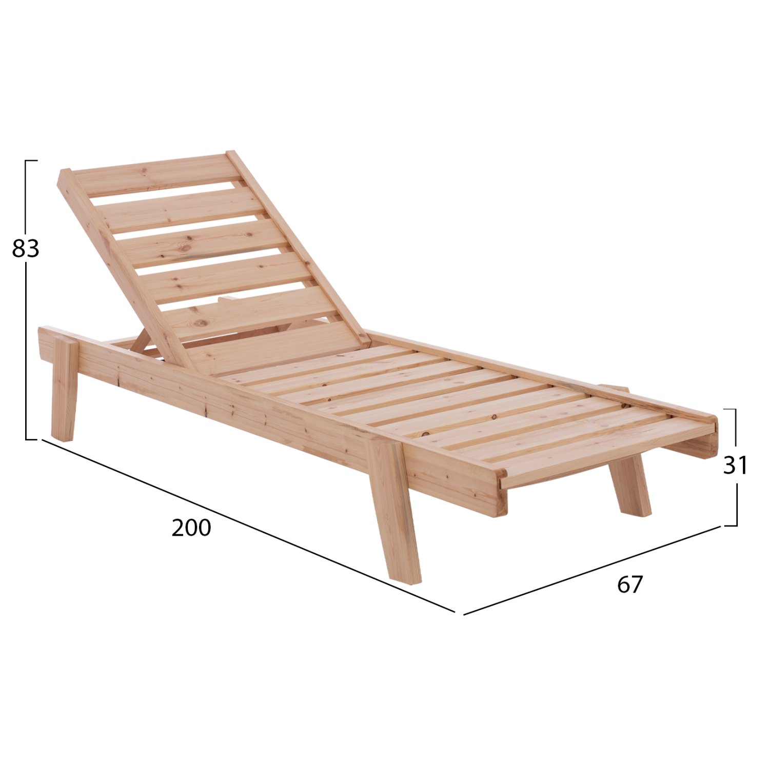 ΞΑΠΛΩΣΤΡΑ ΕΠΑΓΓΕΛΜΑΤΙΚΗ ΑΠΟ ΜΑΣΙΦ ΣΟΥΗΔΙΚΟ ΞΥΛΟ SAMOS HM11643 67x200x83 εκ. - Image 2