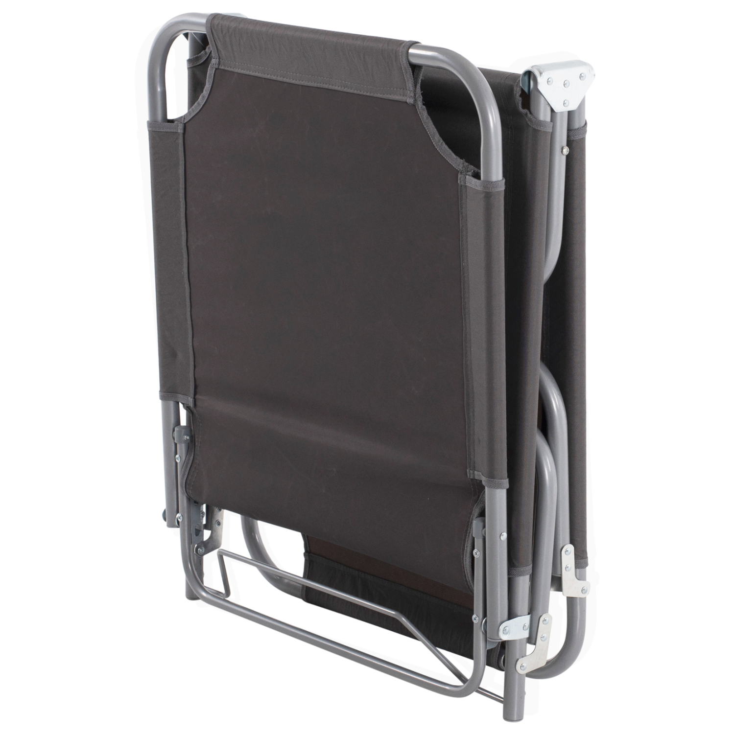 ΞΑΠΛΩΣΤΡΑ ΜΕΤΑΛΛΙΚΗ KALYNDA ΓΚΡΙ ΜΕ ΓΚΡΙ ΥΦΑΣΜΑ HM5278.10 - Image 9