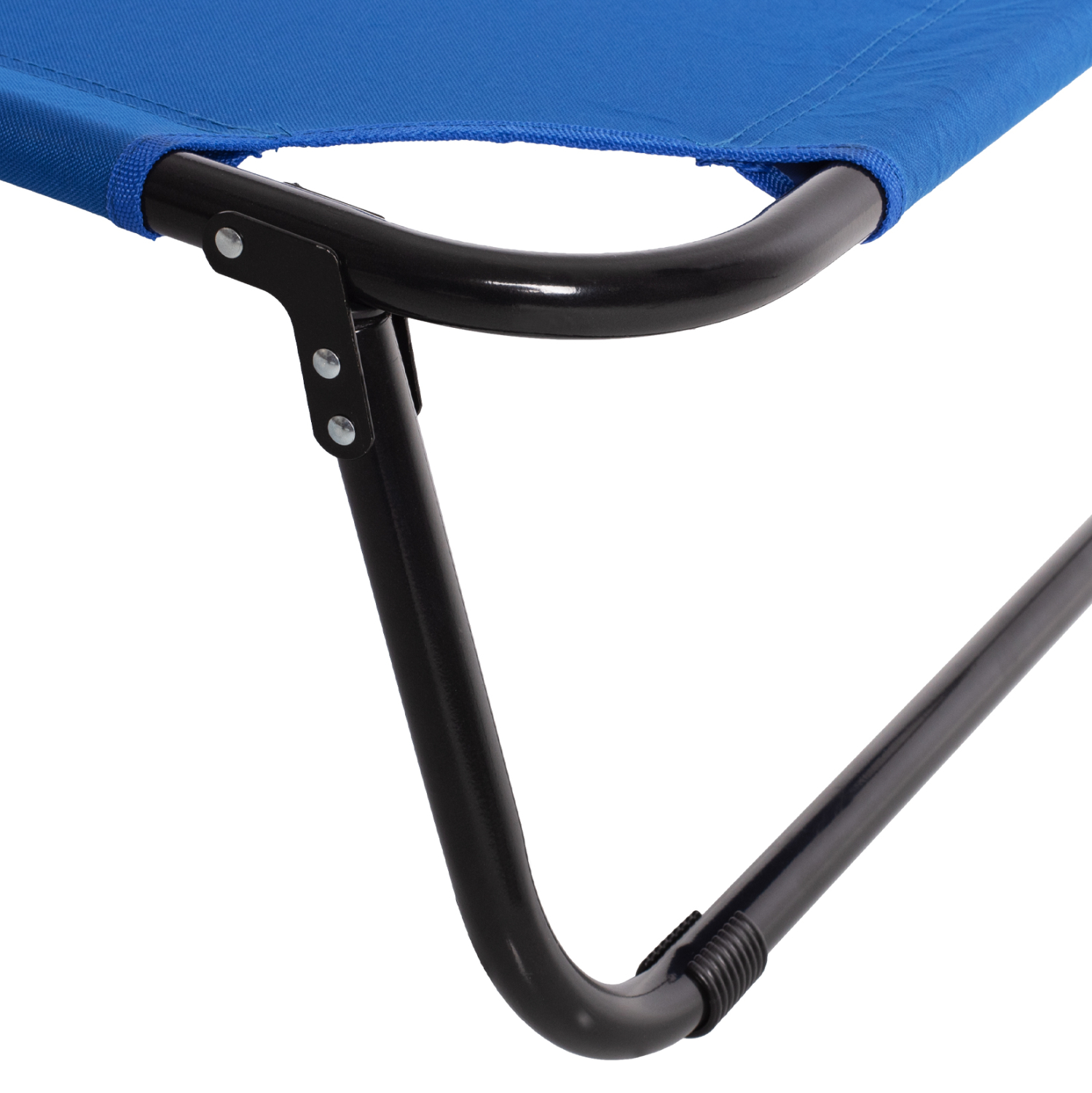 ΞΑΠΛΩΣΤΡΑ ΜΕΤΑΛΛΙΚΗ KALYNDA ΜΑΥΡΗ ΜΕ ΜΠΛΕ ΥΦΑΣΜΑ HM5278 - Image 5