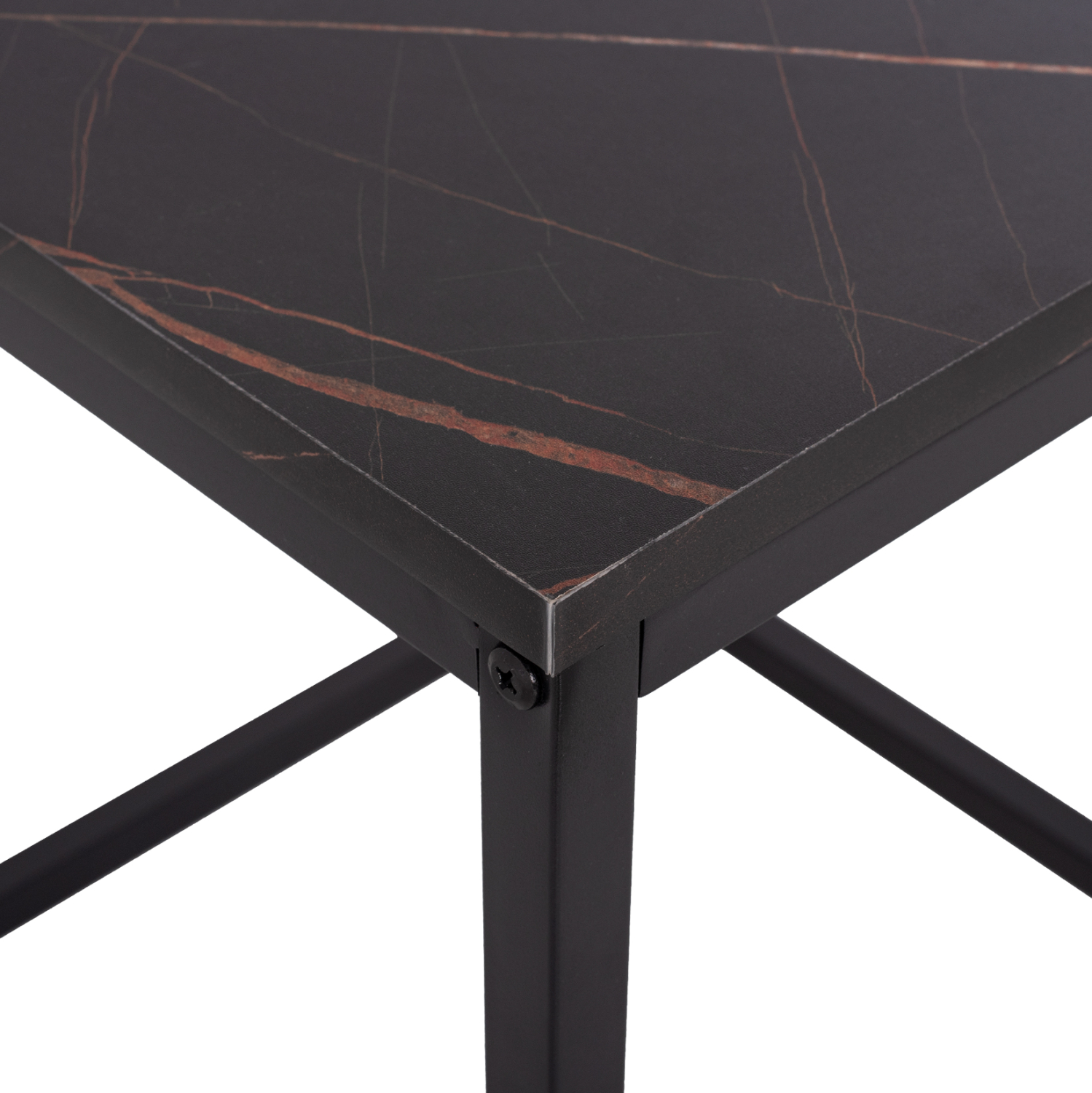 ΖΙΓΚΟΝ GRELAY 2 ΤΕΜ MDF ΟΨΗ ΜΑΡΜΑΡΟΥ & ΜΕΤΑΛΛΟ HM8762.13 45Χ45Χ50εκ. & 37Χ37Χ43 εκ. - Image 6